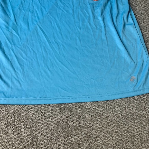 Trunks Surf & Swim Co. Mens Rash Guard Top Size Medium Blue Short Sleeve UPF 20+ - Picture 4 of 12